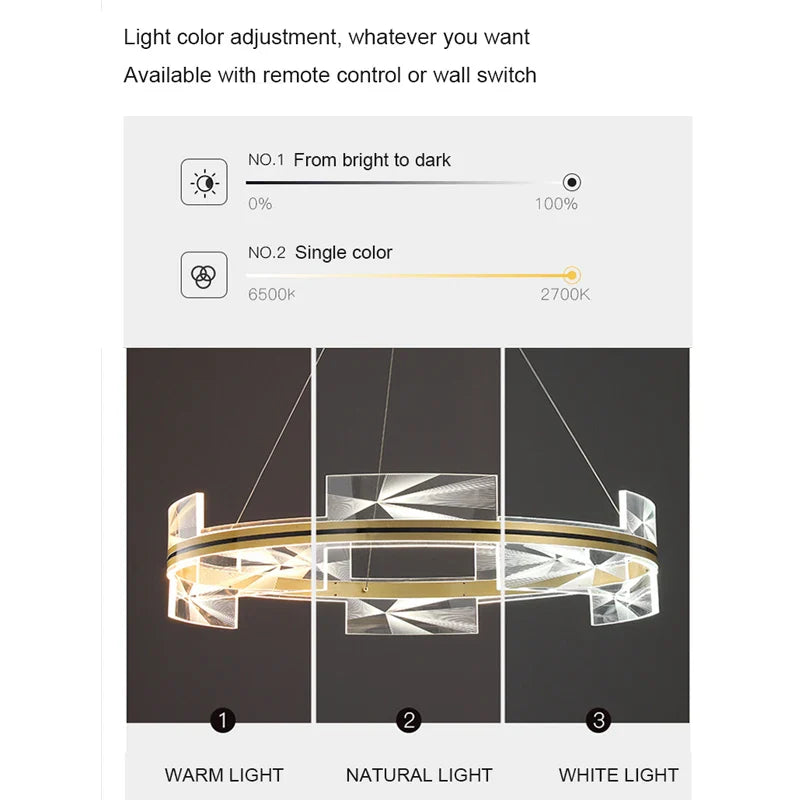 Afralia™ Gold LED Pendant Lights Modern Living Room Dining Kitchen Bar Decor Lighting