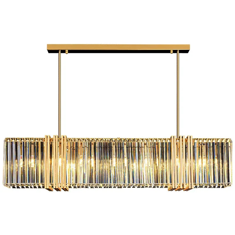 Afralia™ Luxe E14 LED Crystal Pendant Chandelier: Elegant Dining Room Lighting