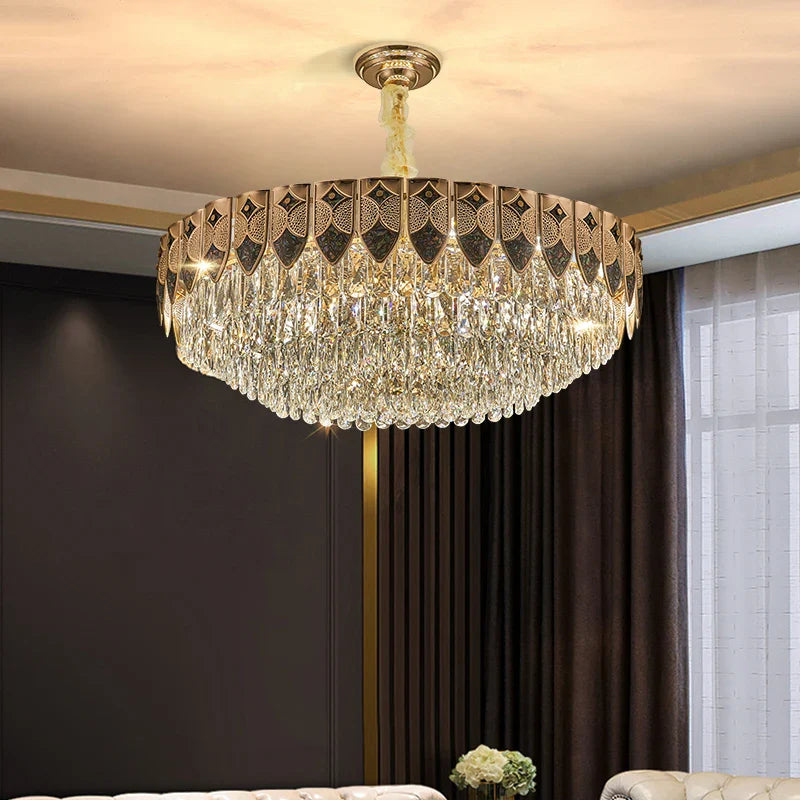 Afralia™ Crystal Chandelier: Modern Luxury for Living Room, Bedroom, Dining Room