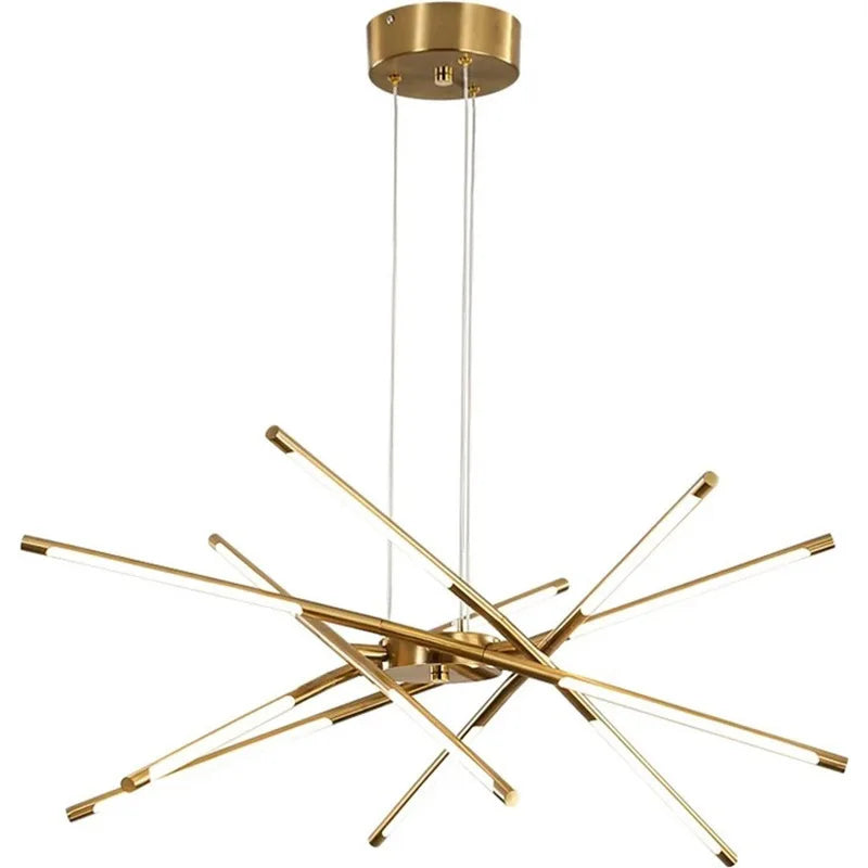 Afralia™ Modern Line Chandelier for Home Decor and Lighting