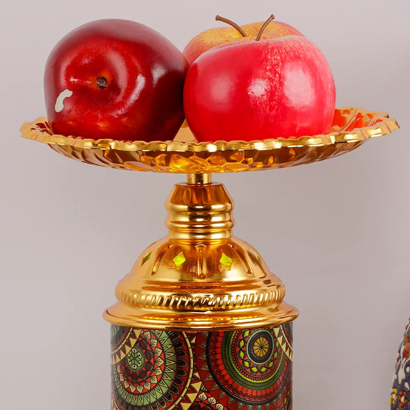 Afralia™ Fruit Platter Desk Lamp: Rechargeable, Romantic Night Light for Living Room, Bedroom