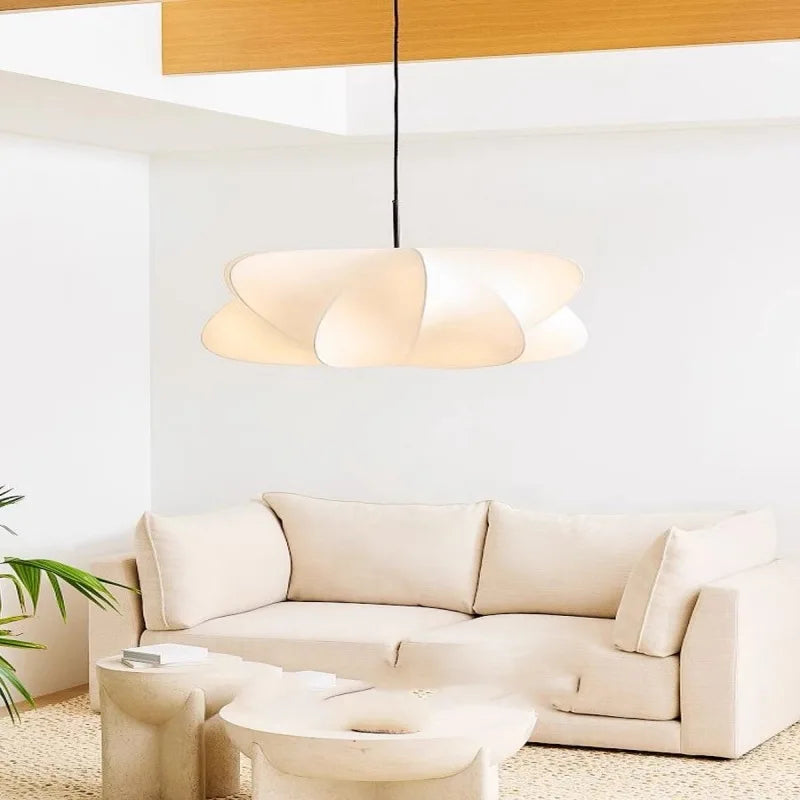 Afralia™ Silk Pendant Lamp: Nordic Minimalist Cirrus Pendant Light for Living Room, Bedroom