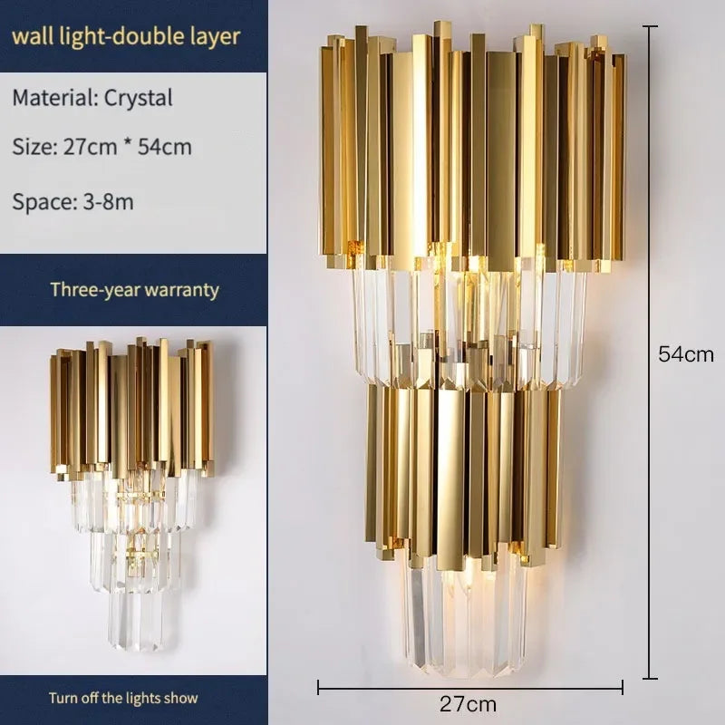 Afralia™ Gold Black Crystal Chandeliers LED Ceiling Light for Luxe Living & Hospitality