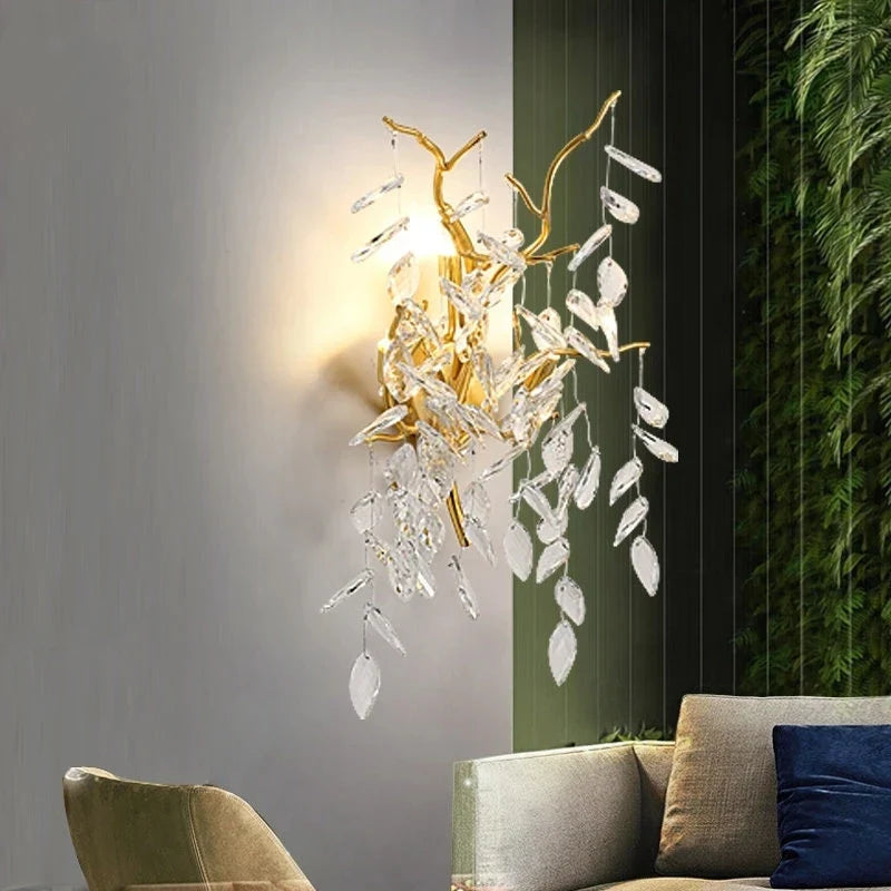 Afralia™ Crystal Wall Lamp: High-End Nano Technology Luxury LED Lighting for Home Décor