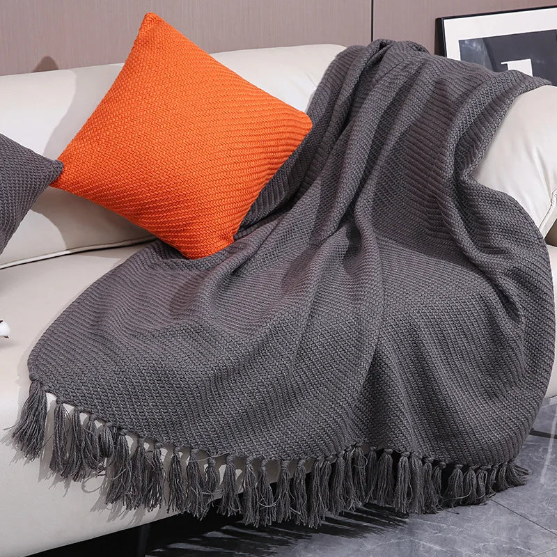 Afralia™ Nordic Wool Blanket - Cozy Home & Travel Essential