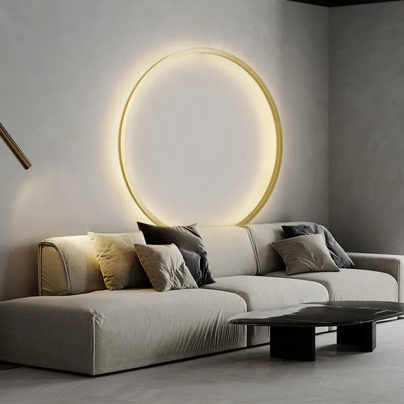 Afralia™ LED Circle Wall Lights for Modern Indoor Lighting in Living Room and Bedroom