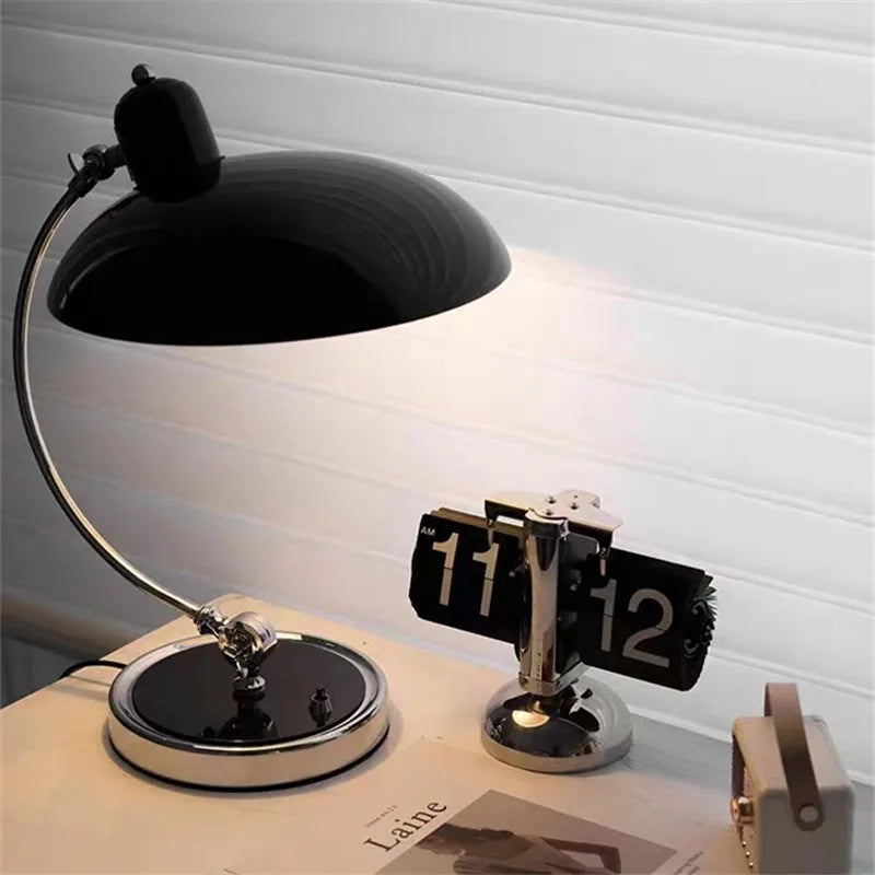 Afralia™ Retro Iron Adjustable Table Lamp for Living Room, Bedroom, Study Room Decoration