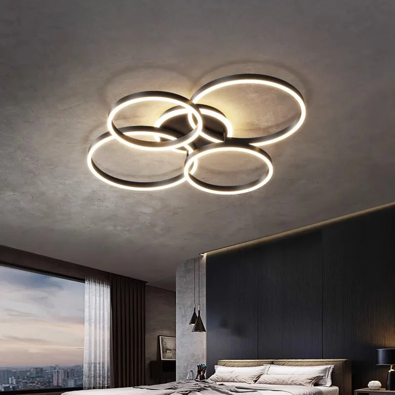 Afralia™ Nordic LED Ceiling Lights Modern Indoor Lighting for Living Room