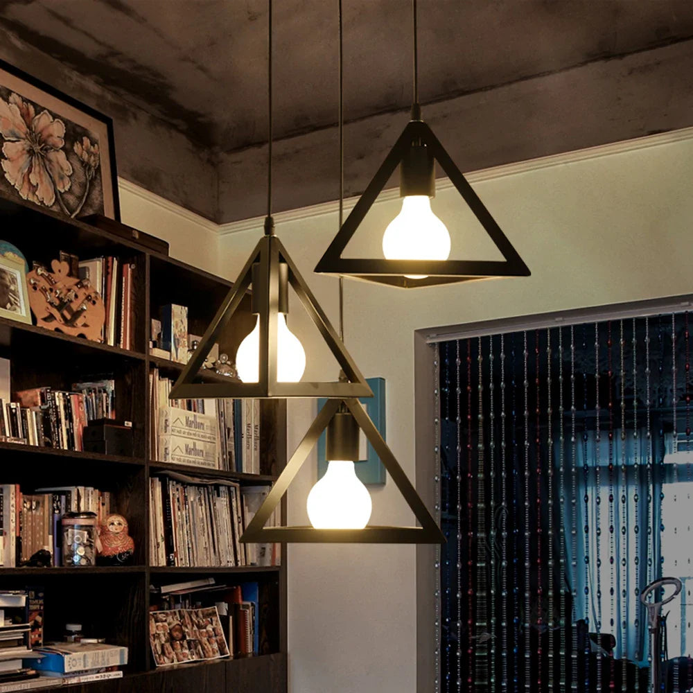 Afralia™ Retro Loft Industrial Pendant Light Chandelier Home Kitchen Decor Lampshade