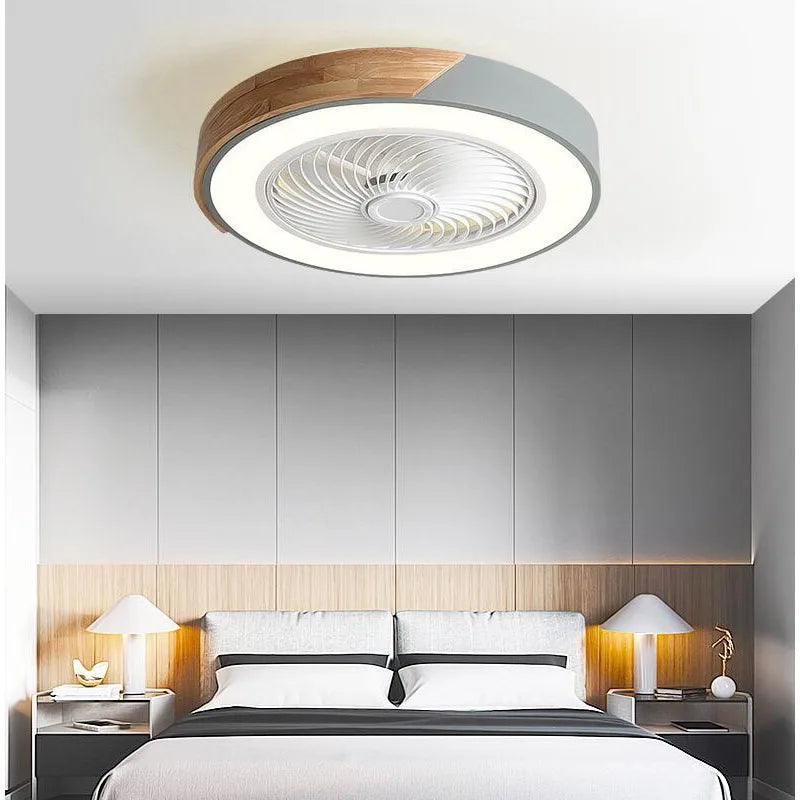 Afralia™ 52CM Ceiling Fan Light 6 Speeds Reversible Blades 36W Living Dining Room