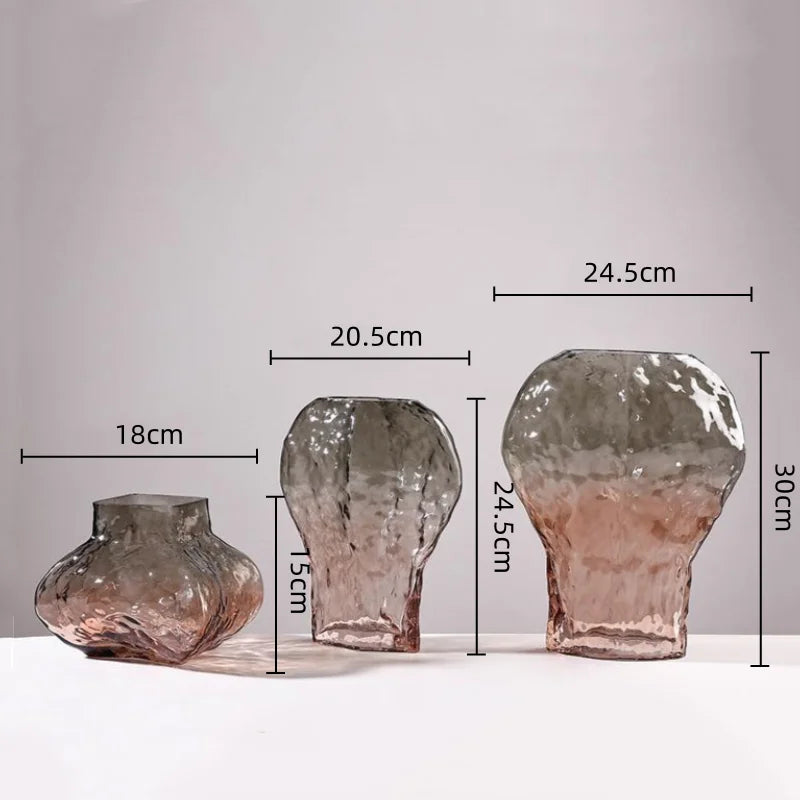 Afralia™ Golden Geometric Glass Vase Hydroponics Terrarium Home Decoration Accessories