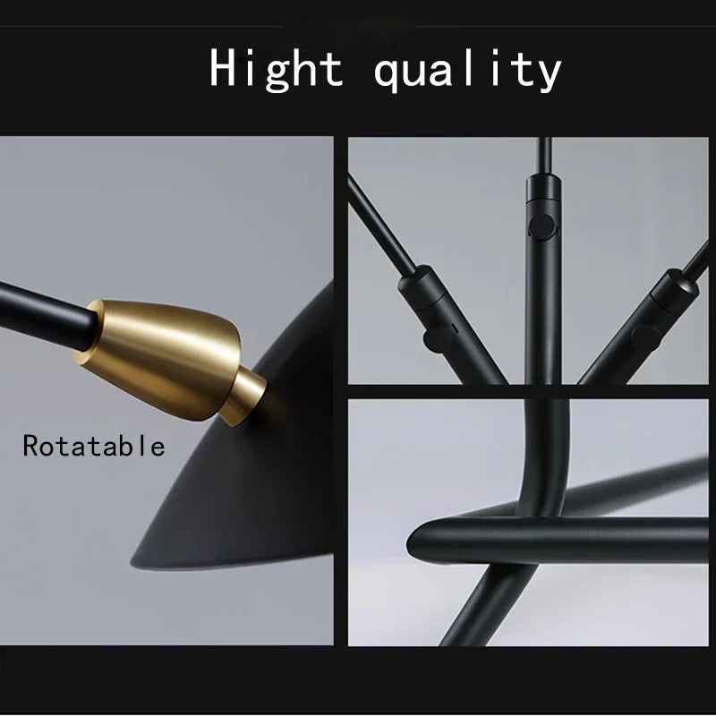 Afralia™ Adjustable Arm Floor Lamp: Japanese Ceiling Light for Industrial Loft Decor