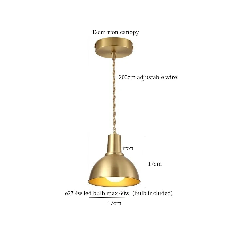 Afralia™ Iron Art LED Pendant Lights for Home Decor & Lighting