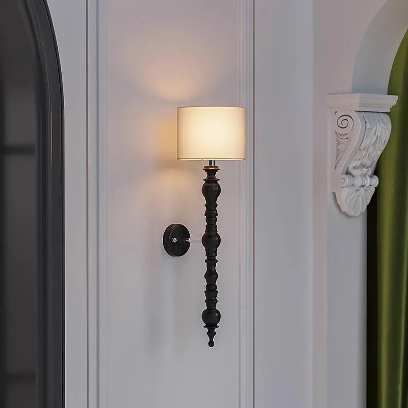 Afralia™ LED Wood Wall Light for Living Room Interior Decoration with Entrance Lighting