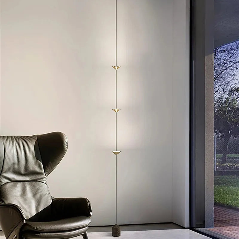 Afralia™ SORELUNA Floor Lamp: Minimalist Wire Hanging Light for Living Room, Restaurant, Bedroom