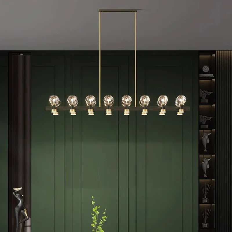 Afralia™ Crystal Chandelier Luxury Pendant Light for Living and Dining Room