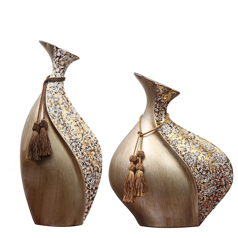 Afralia™ European Ceramic Vase: Retro Style Home Decor Crafts, Wedding Floral Arrangement
