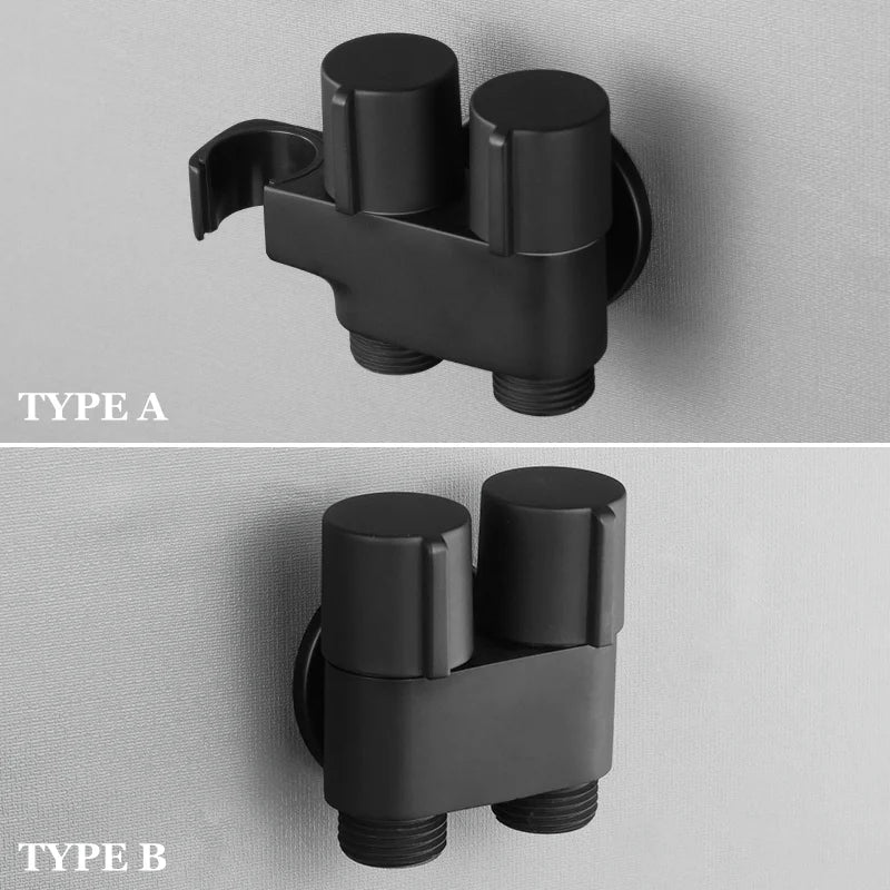 Afralia™ Brass Bidet Faucet Set for Wall Mounted Toilet - Dual Purpose Bathroom Sprayer