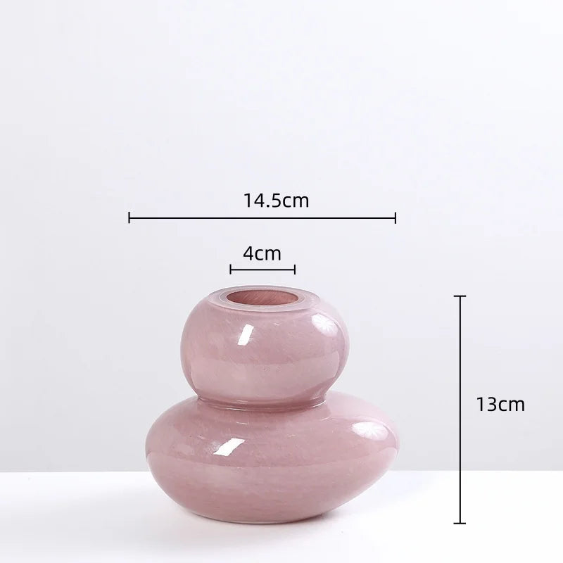 Afralia™ Geometric Glass Vase Stackable Terrarium Home Decor Flower Arrangement Holder