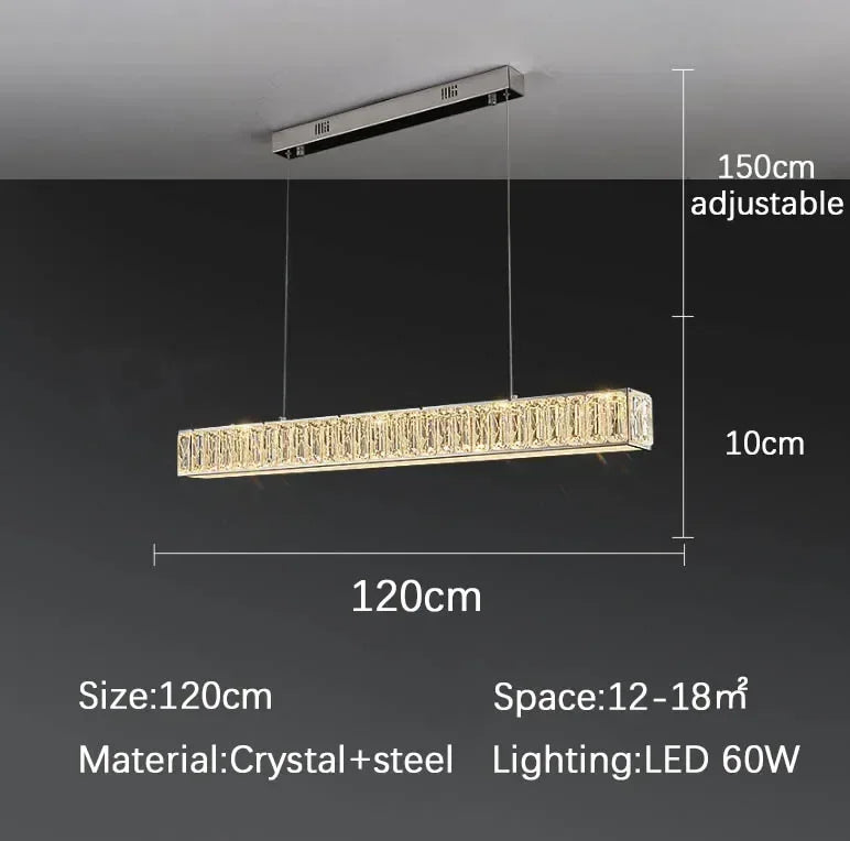 Afralia™ Golden LED Crystal Chandelier for Modern Home Interior