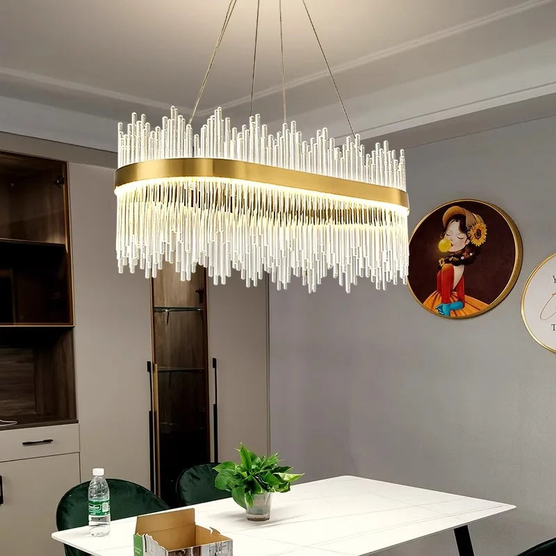 Afralia™ Modern LED Pendant Chandeliers for Living and Dining Room Lighting