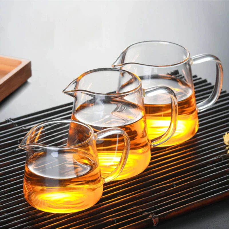 Afralia™ Glass Tea Pot Set with Infuser - Heat-Resistant Teapot & Fair Cup - Puer Tea Brewing Kit