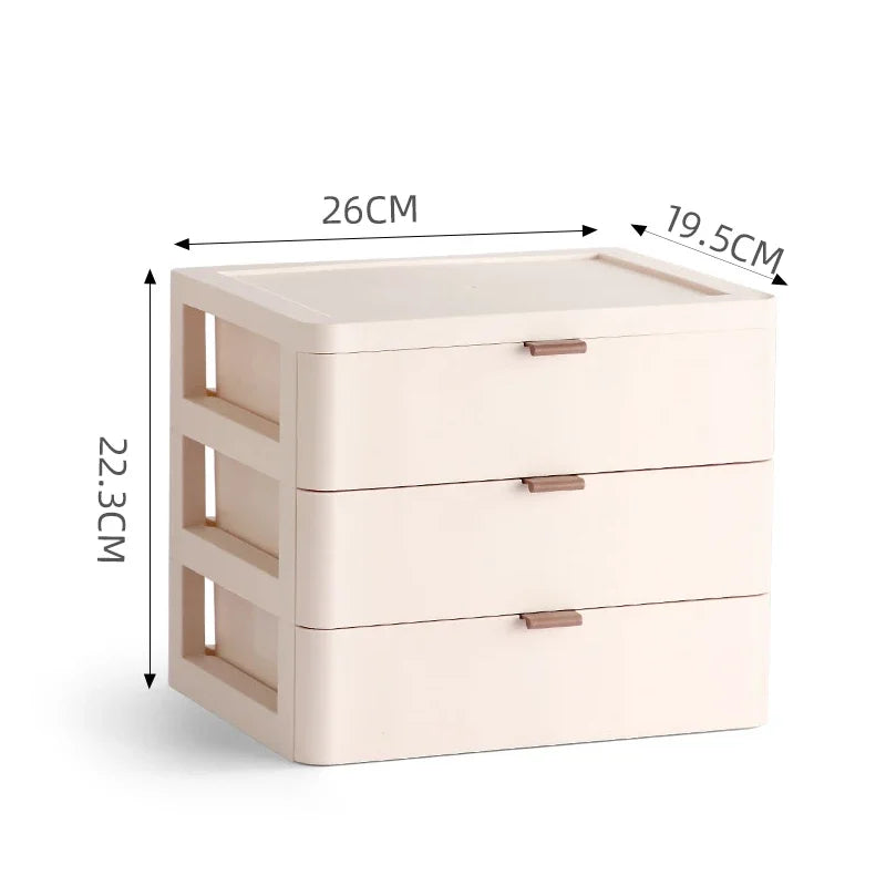 Afralia™ Desktop Organizer Drawer Cosmetic Rack Jewelry Storage Box