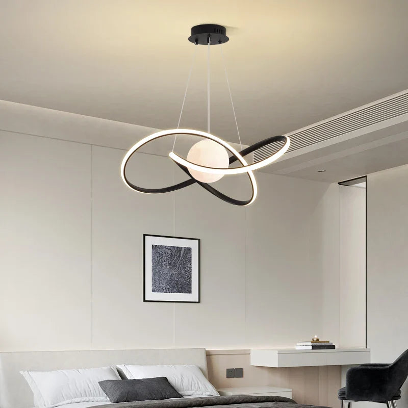 Afralia™ Moon Chandeliers: Modern Nordic Lighting Fixtures for Home Decor