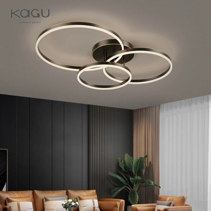 Afralia™ Modern LED Ceiling Chandelier for Living Room Bedroom Kitchen Lighting