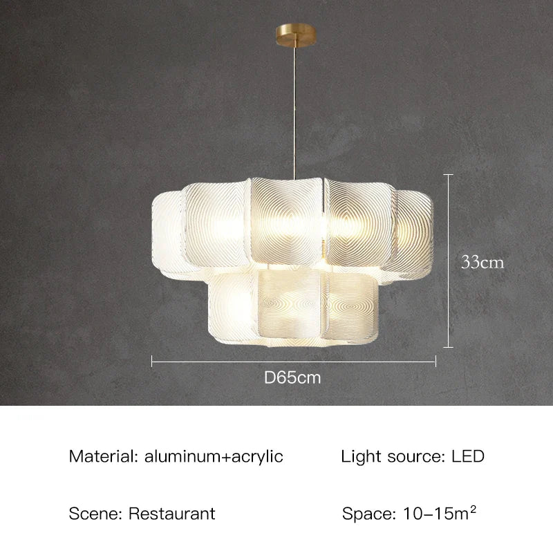 Afralia™ LED White Ceiling Chandelier Dimmable Pendant for Modern Luxury Living and Dining Rooms