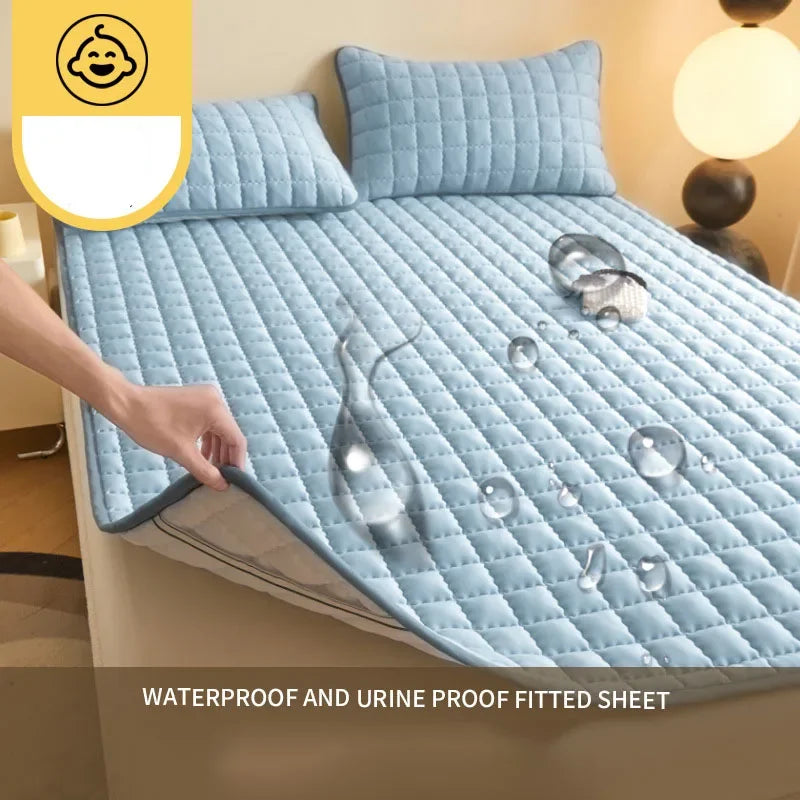 Afralia™ Waterproof Quilted Mattress Topper - Single/Double Size