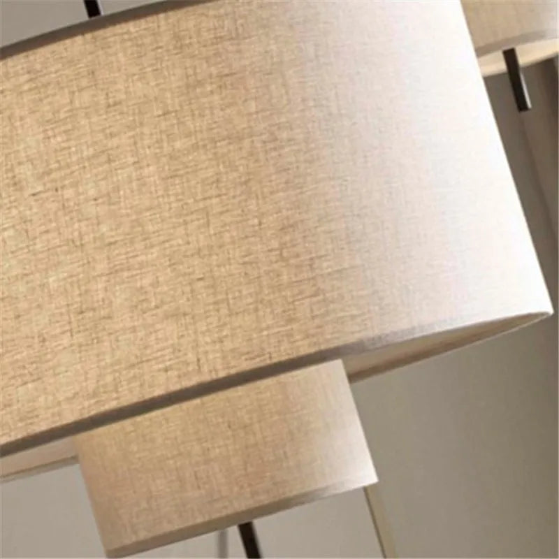 Afralia™ Margin Pendant Lamp Linen Lampshade for Living Room Bedroom Restaurant Hotel Loft