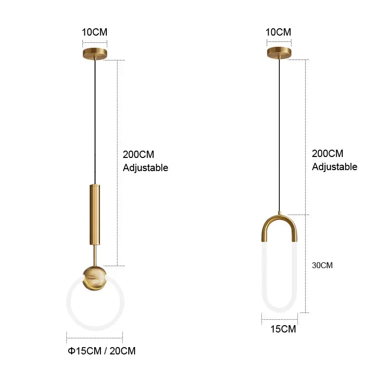 Afralia™ Modern Luxury LED Chandeliers for Home Decoration Pendant Lights