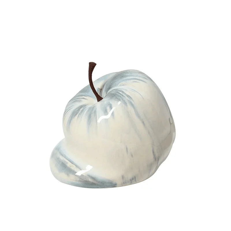 Afralia™ Abstract Melting Apple Ceramic Ornaments Home Decor Handicrafts