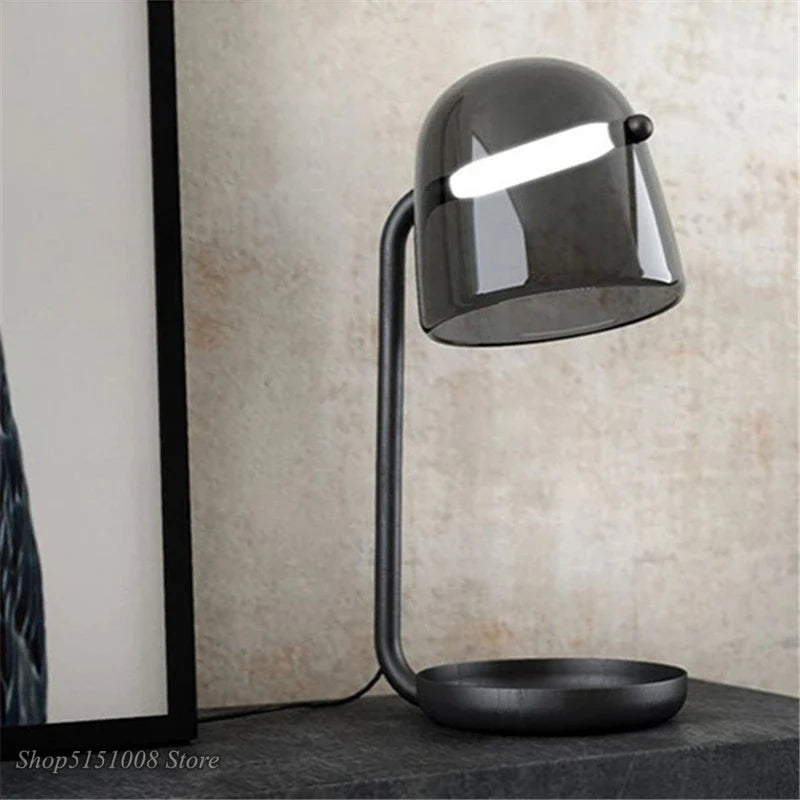 Afralia™ LED Glass Floor Lamp Modern Living Room Bedroom Lighting Fixtures