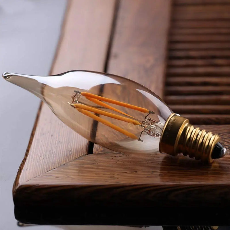 Afralia™ Dimmable LED Filament Candelabra Bulb for Pendant Lamp - 2700K