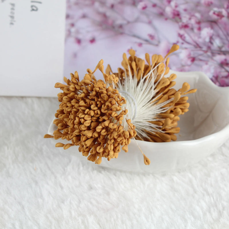 Afralia™ Matte Flower Core Stamen Beads for DIY Handmade Accessories