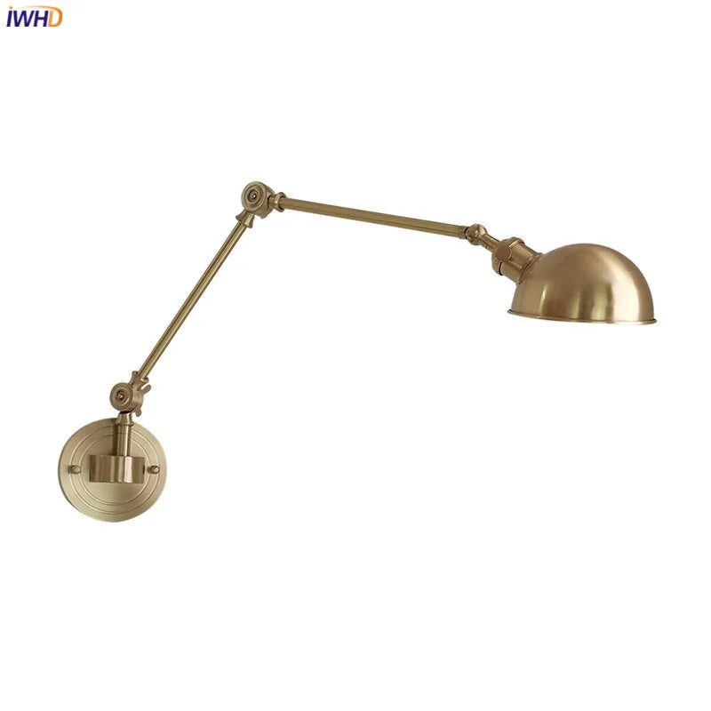 Afralia™ Copper LED Wall Light Fixtures | Rotate Up Down Bedroom Living Room Wandlamp
