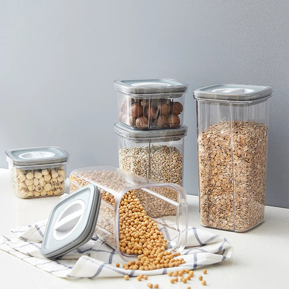 Afralia™ Hermetic Food Storage Containers Kitchen Organizer - Bulk Preservation Box Organizers