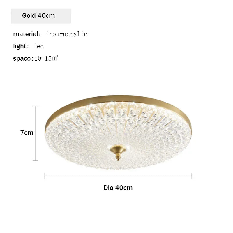 Afralia™ Nordic Master Bedroom LED Crystal Ceiling Lamp - Luxury Modern Room Lighting