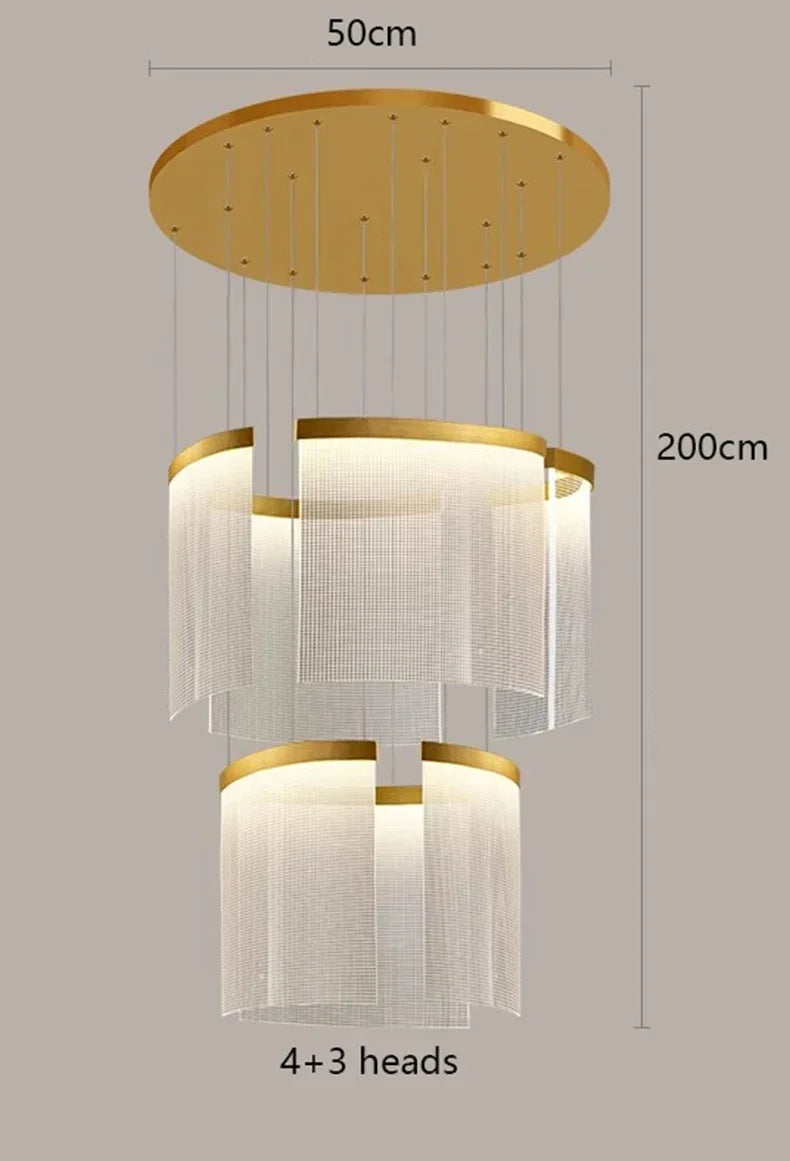 Afralia™ Elegant LED Ceiling Chandelier for Modern Bedroom and Dining Room