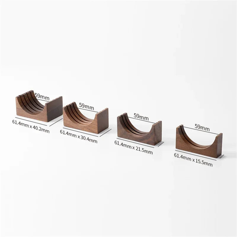Afralia™ Espresso Filter Screen Holder Wooden Stand for Portafilter Puck Screens