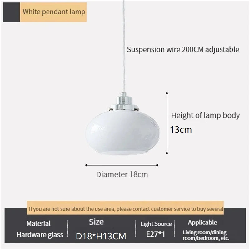 Afralia™ Modern Bauhaus Glass Pendant Chandelier Light for Home Decor in Orange