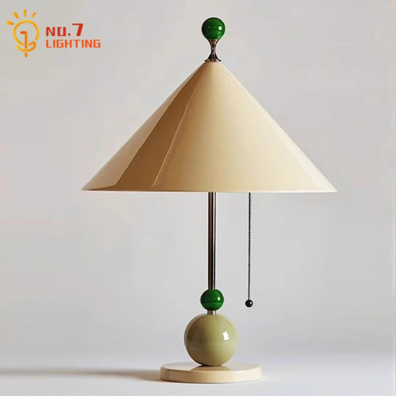 Afralia™ Colorful LED Umbrella Table Lamp for Living Room, Bedroom - Dopamine Design