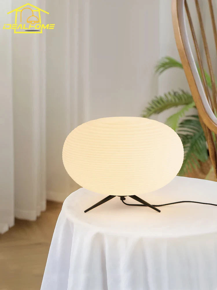 Afralia™ Wabi-sabi Minimalist LED Desk Lamp with Acrylic Shade for Bedroom and Living Room