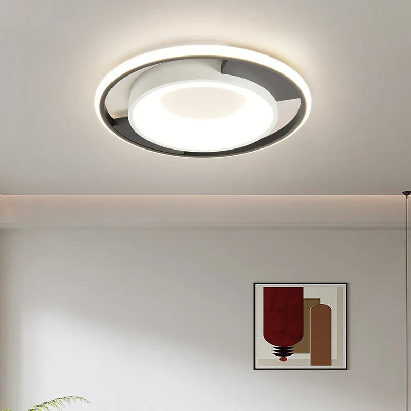 Afralia™ LED Chandelier: Simple Modern Ceiling Lamps with Remote for Home, Bedroom, and Balcony