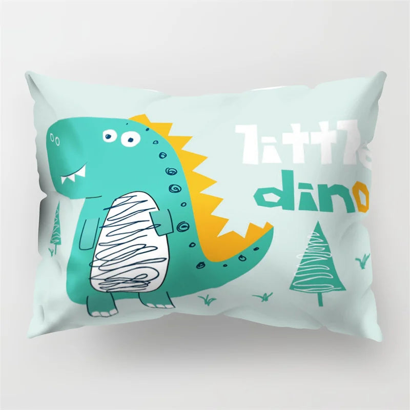 Afralia™ Cartoon Dinosaur Pillowcase for Home Decor and Kids Bedroom