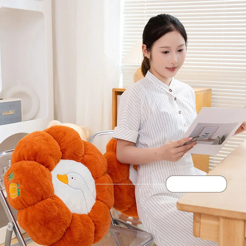 Afralia™ Pumpkin Soft Cushion Backrest for Lumbar Support - Multi-Purpose Comfort Pillow