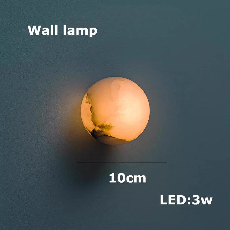 Afralia™ LED Marble Balls Chandelier for Dinning Room