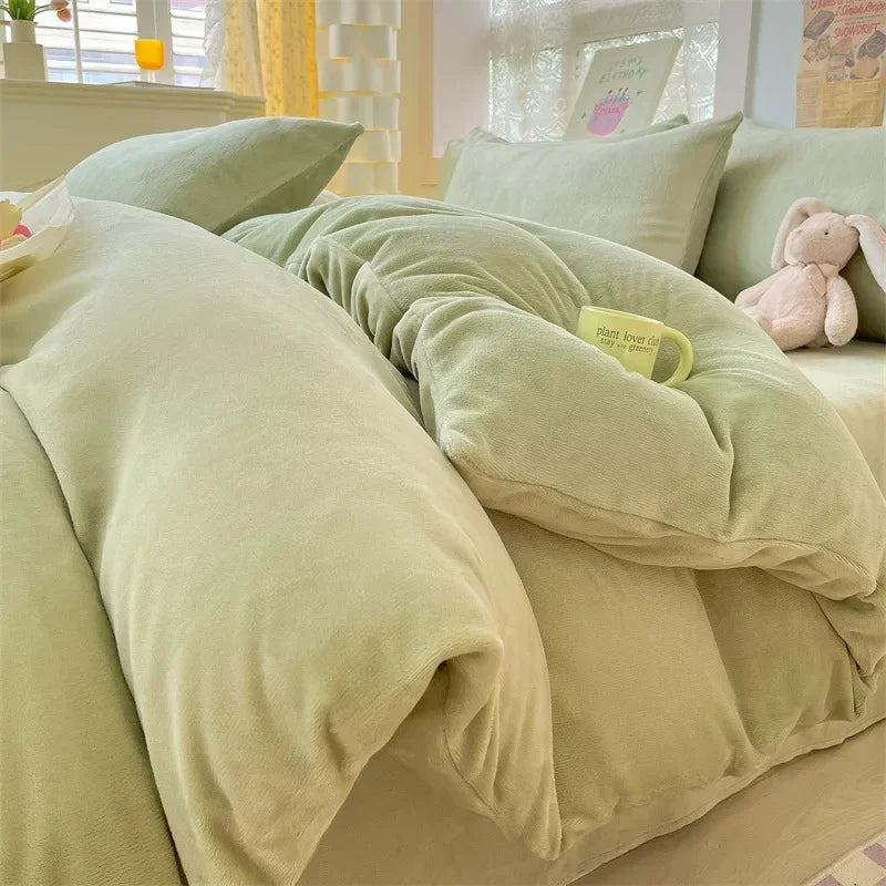 Afralia™ Winter Warmth Dual-Use Cashmere Blanket & Fleece Quilt Cover